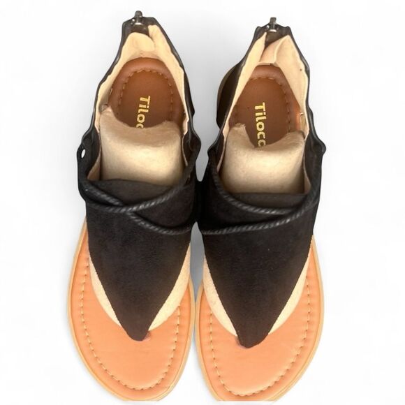 Black Gladiator Rope Sandal (7) NWOT - Picture 8 of 10